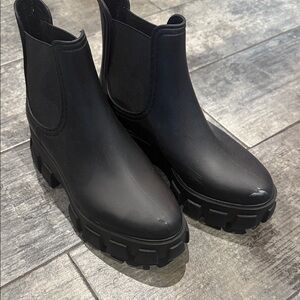 Jeffrey Campbell Black Ankle Booties